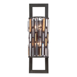 Vintage Bronze Gemma Dual-Light Crystal Wall Sconce