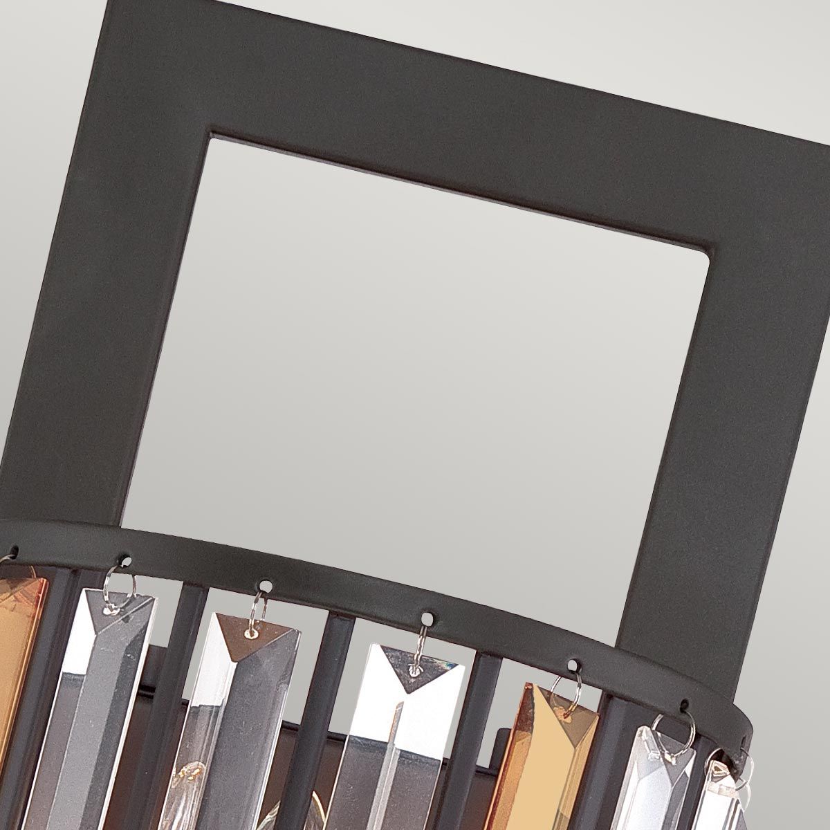 Vintage Bronze Gemma Dual-Light Crystal Wall Sconce