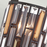 Vintage Bronze Gemma Dual-Light Crystal Wall Sconce