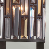 Vintage Bronze Gemma Dual-Light Crystal Wall Sconce