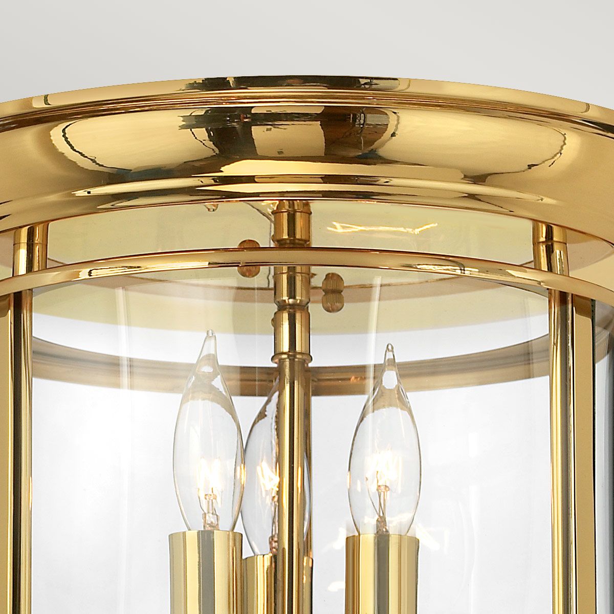 Polished Brass Gentry Classic Flush Mount Light