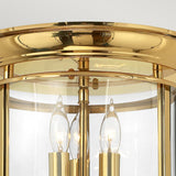 Polished Brass Gentry Classic Flush Mount Light