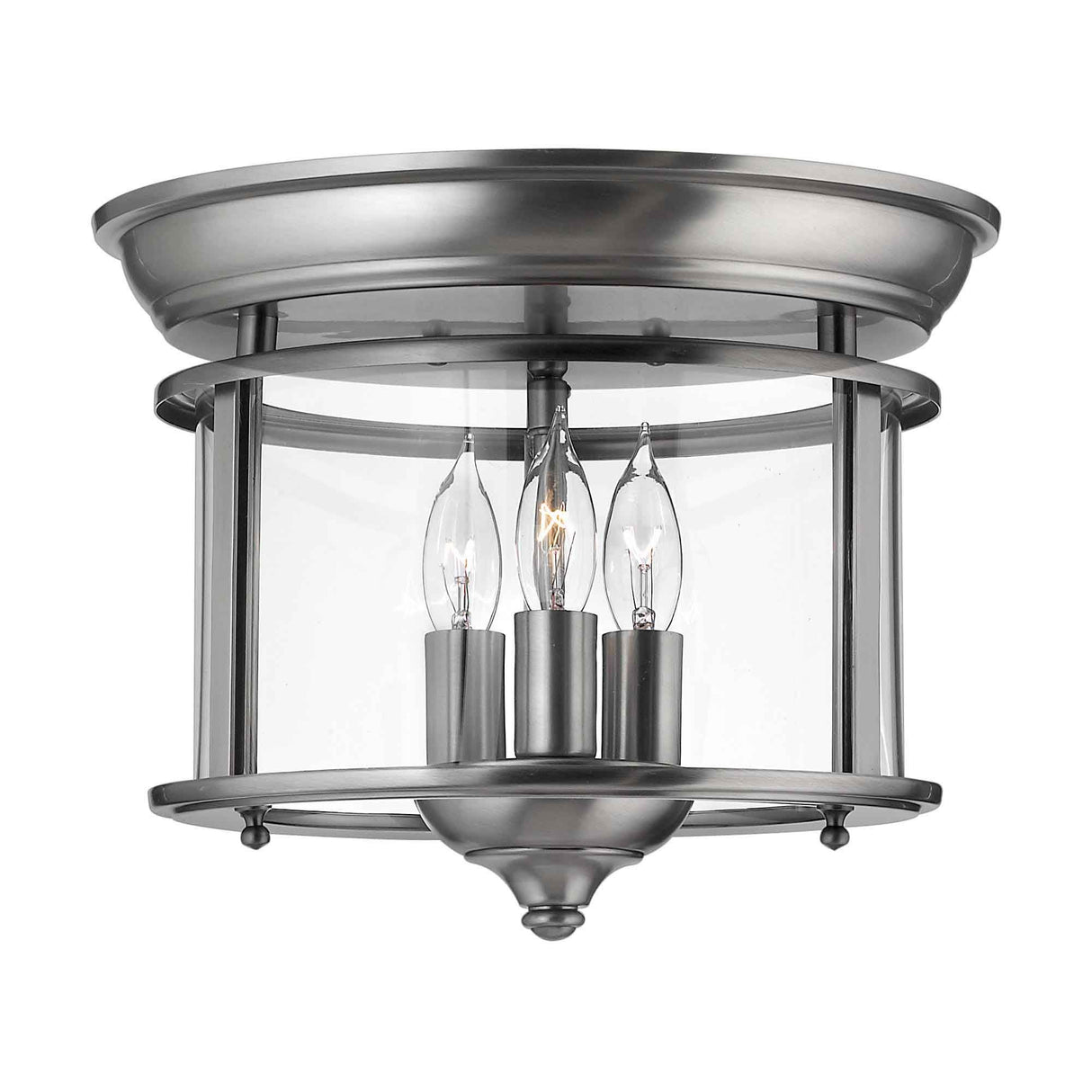 Gentry Pewter Flush Mount Ceiling Light