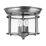 Gentry Pewter Flush Mount Ceiling Light