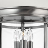 Gentry Pewter Flush Mount Ceiling Light