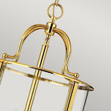 Gentry Grand Pendant in Polished Solid Brass