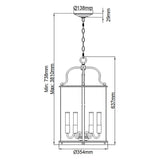 Timeless Elegance 6-Light Pendant in Polished Nickel