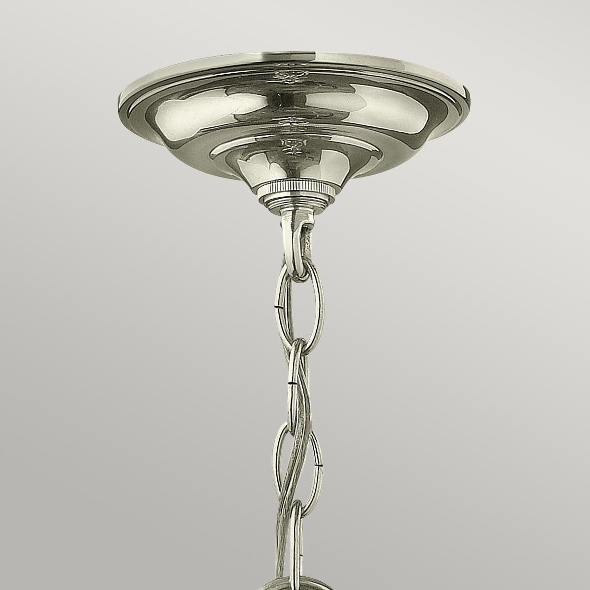 Gentry Collection: Polished Nickel Triple Light Pendant with Clear Glass