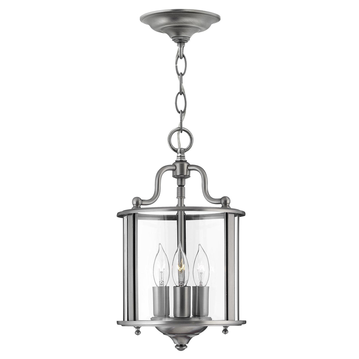 Gentry Elegant Pewter Pendant Light Fixture