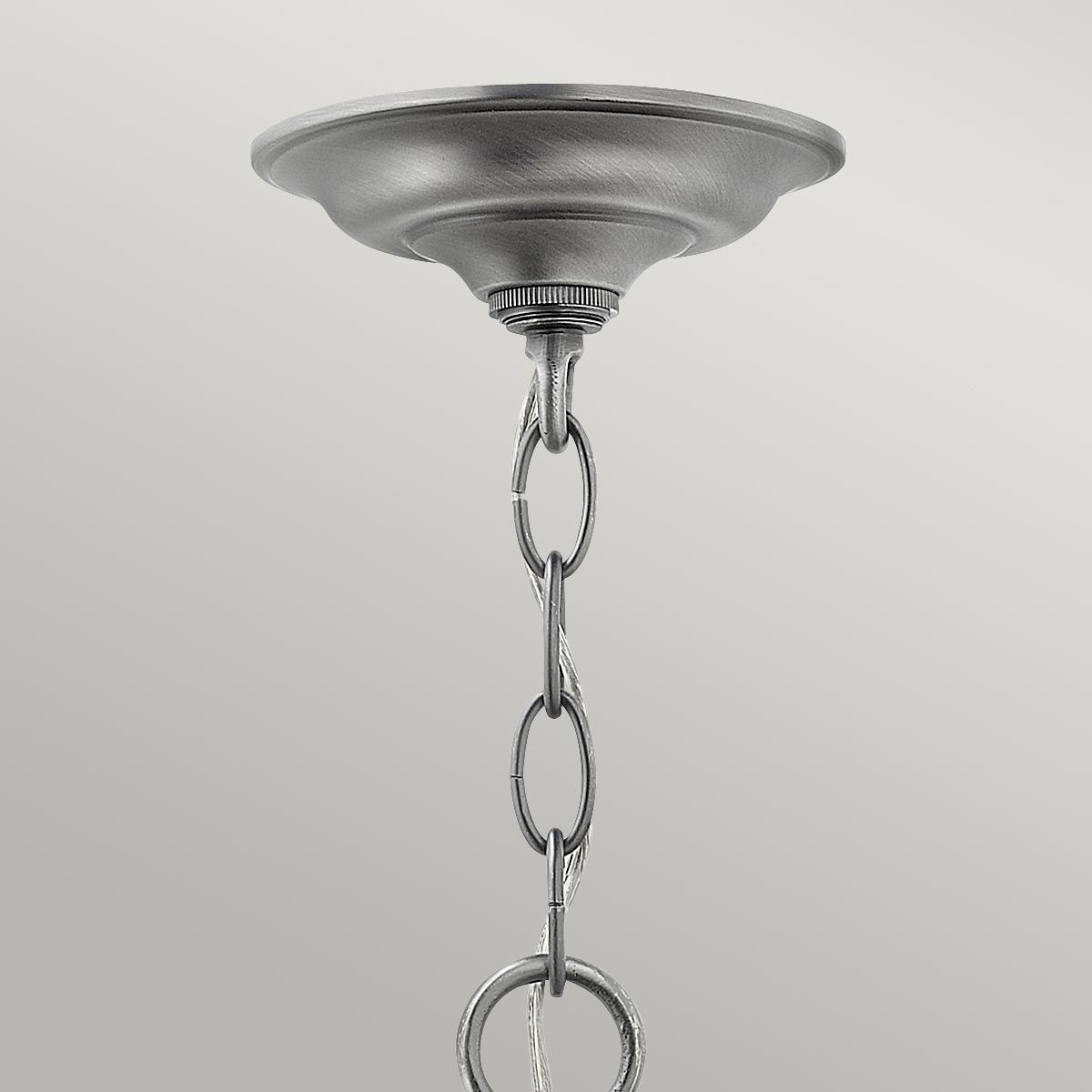 Gentry Elegant Pewter Pendant Light Fixture