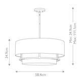 Graham 4 Light  Duo Mount  - Black Black