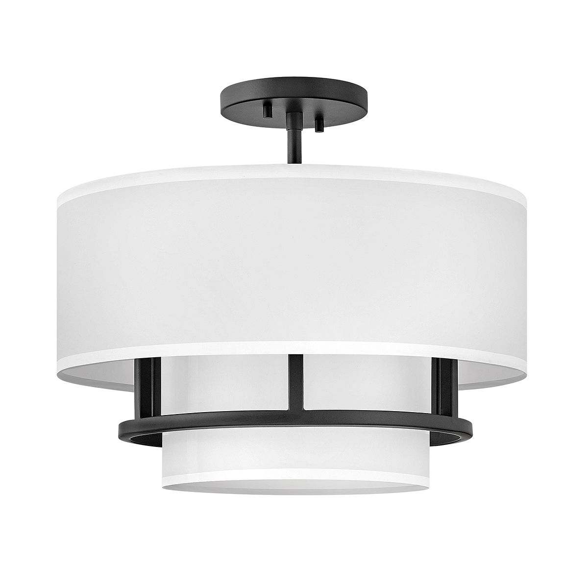 Graham 3 Light  Duo Mount  - Black Black