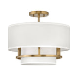 Graham 3 Light  Duo Mount  - Lacquered Brass Lacquered Brass