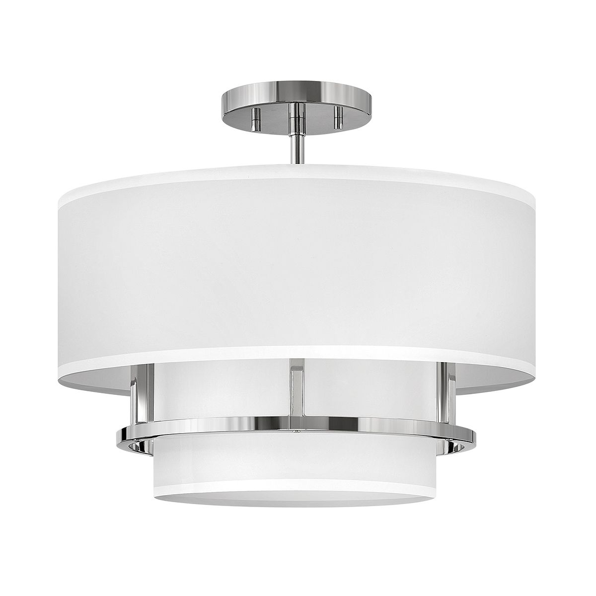 Graham 3 Light  Duo Mount  - Polished Nickel Polished Nickel