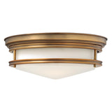 Elegant Hadley Triple Light Flush Mount in Brushed Bronze Finish