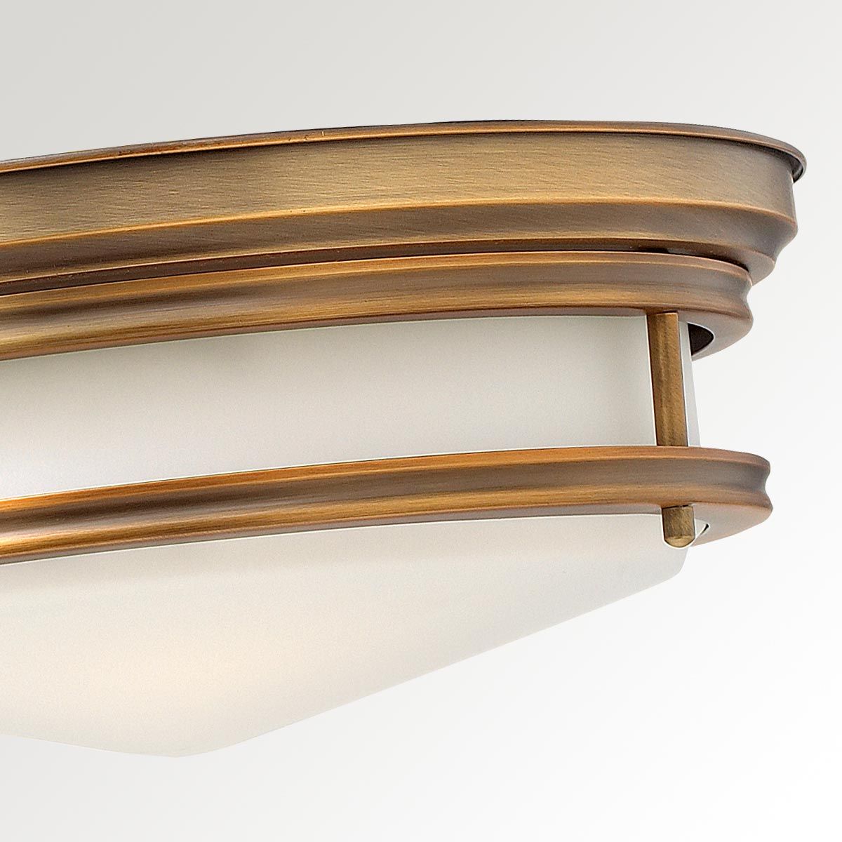 Elegant Hadley Triple Light Flush Mount in Brushed Bronze Finish