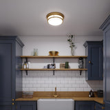 Elegant Hadley Triple Light Flush Mount in Brushed Bronze Finish