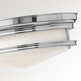 Hadley 3-Light Retro Chrome Flush Mount Fixture