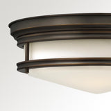 Hadley 3-Light Flush Mount in Oil Rubbed Bronze Finish