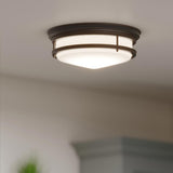 Hadley 3-Light Flush Mount in Oil Rubbed Bronze Finish