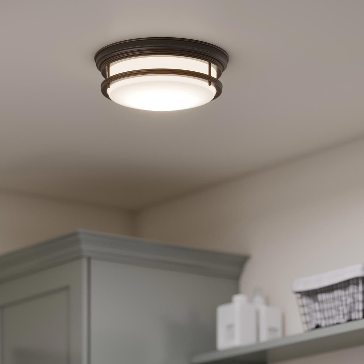 Hadley 3-Light Flush Mount in Oil Rubbed Bronze Finish