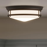 Hadley 3-Light Flush Mount in Oil Rubbed Bronze Finish