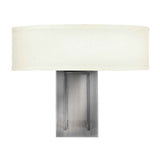 Hampton Dual-Light Wall Sconce in Antique Nickel Finish