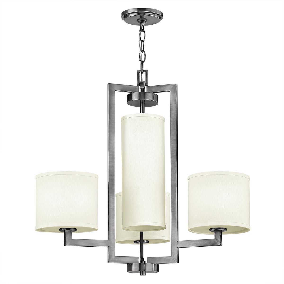 Hampton 4-Light Modern Chained Chandelier in Antique Nickel