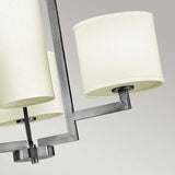Hampton 4-Light Modern Chained Chandelier in Antique Nickel