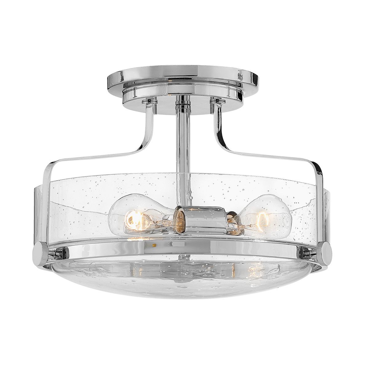 Harper 3 Light Medium Semi-Flush Polished Chrome