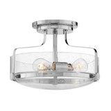 Harper 3 Light Small Semi-Flush Polished Chrome