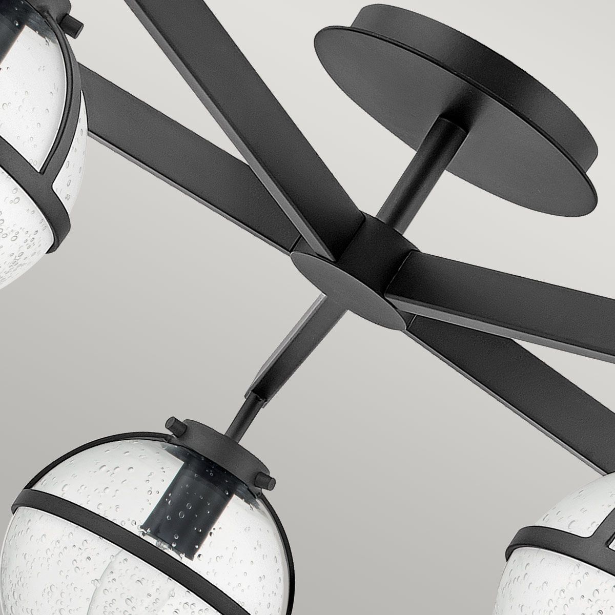 Hollis 5 Light Semi-Flush Black