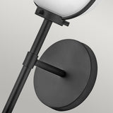 Art Deco Elegance: Hollis Single Wall Sconce in Black