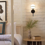 Art Deco Elegance: Hollis Single Wall Sconce in Black