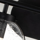 Hollis Art Deco Black 2-Light Wall Sconce