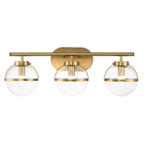 Hollis Heritage Brass Art Deco Wall Light
