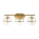 Hollis Heritage Brass Art Deco Wall Light