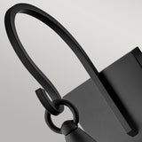 Elegant Huntersfield 3-Light Outdoor Wall Lantern in Black Finish
