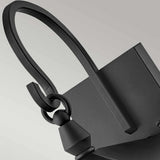 Elegance Black 2-Light Outdoor Wall Lantern