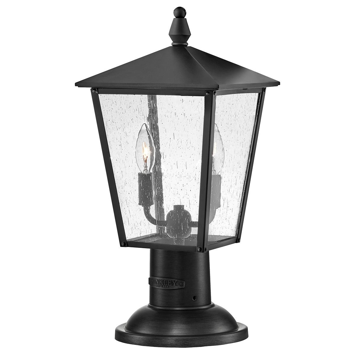 Elegant Huntersfield Dual Light Outdoor Pedestal Lantern
