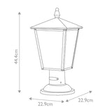 Elegant Huntersfield Dual Light Outdoor Pedestal Lantern