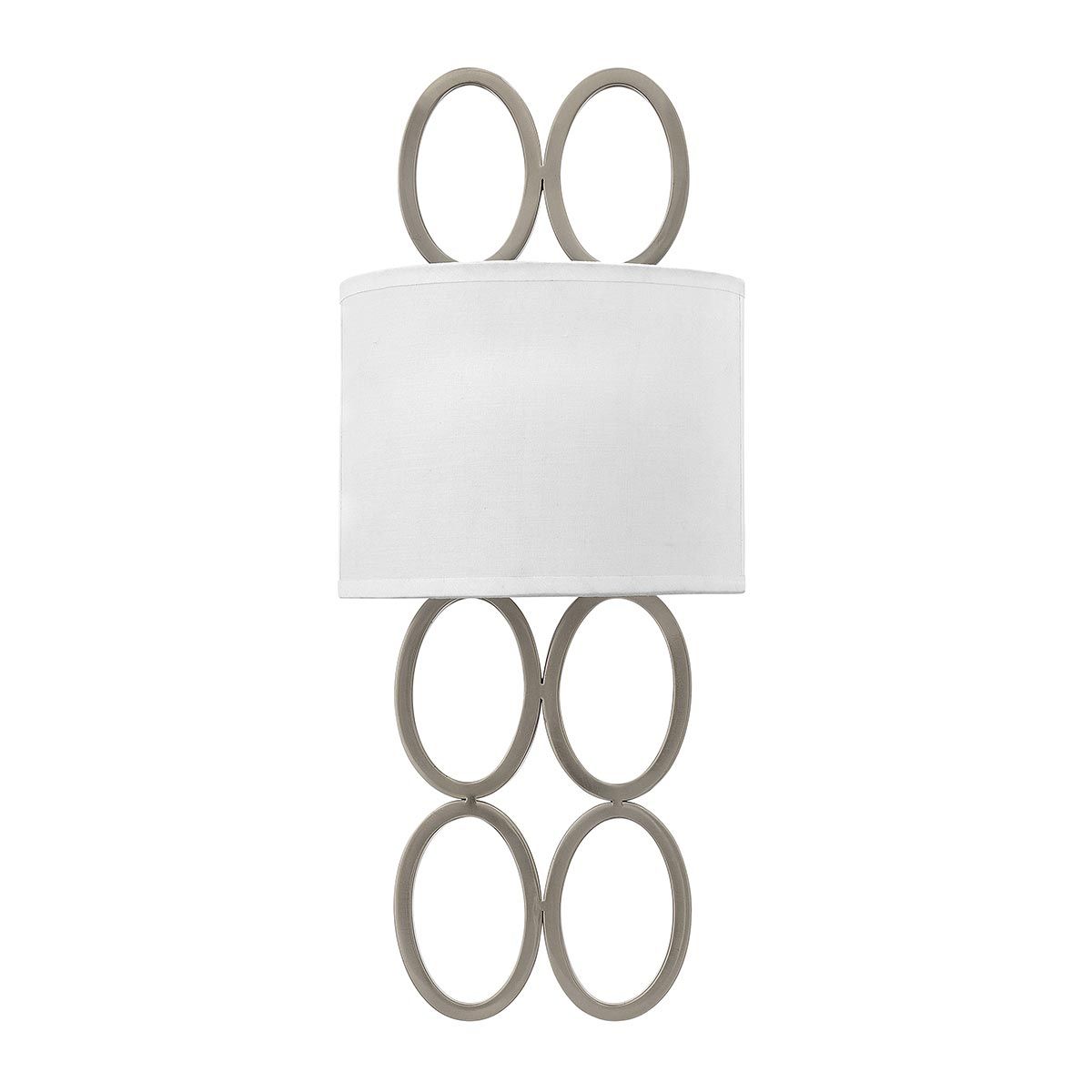 Jules Brushed Nickel Dual Light Wall Sconce