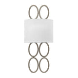 Jules Brushed Nickel Dual Light Wall Sconce