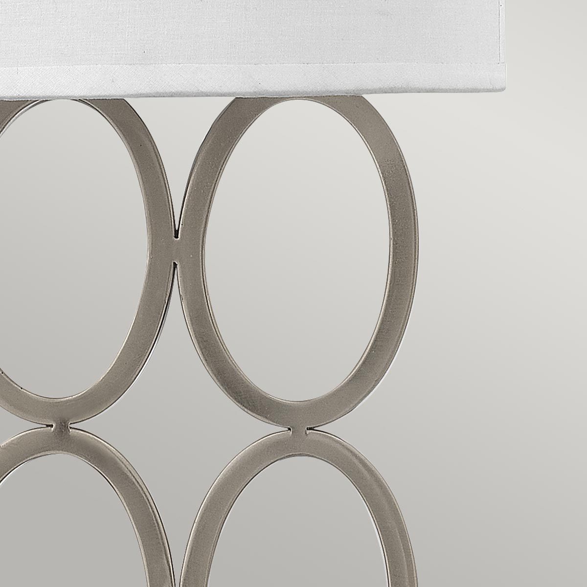 Jules Brushed Nickel Dual Light Wall Sconce