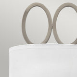 Jules Brushed Nickel Dual Light Wall Sconce