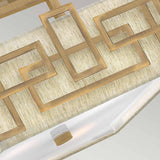 Chic Bronze Lanza Geometric Semi-Flush Mount Fixture