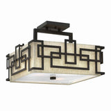 Lanza Modern Geometric Semi-Flush Ceiling Light
