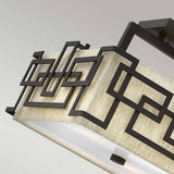 Lanza Modern Geometric Semi-Flush Ceiling Light