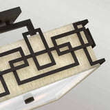 Lanza Modern Geometric Semi-Flush Ceiling Light