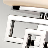 Contemporary Lanza Polished Chrome Wall Light